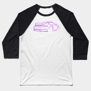 911 stoplamp back rear sportcar purple Baseball T-Shirt